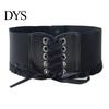 Women Wide Belt Corset Waist for Lace Up Tied Waspie Trendy Elastic Dresses Halloween Pirate Costume Accessory Retro Design