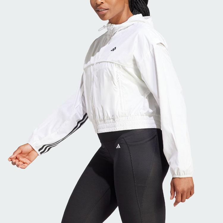 Adidas Hyperglam Wind.Rdy Windbreaker Training Fitness Hooded Jacket Women Jackets White IL6976