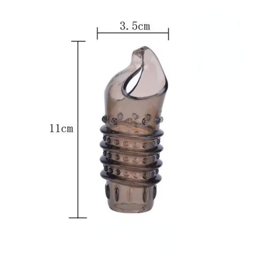 Silicone Penile Sleeve Ribbed Stimulation Waist Circumference Enhancer Delays Ejaculation In Men's Penile Sleeves