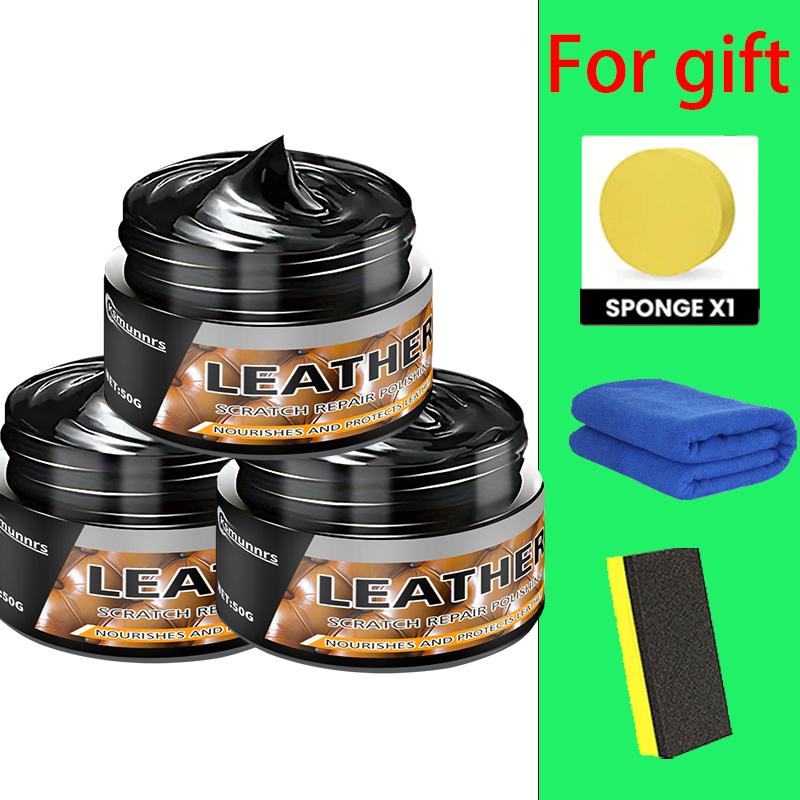 

NEW !! Universal Leather and Plastic Repair Polishing Wax - Automotive interior reconditioning cream for leather/plastic/rubber 50 ML
