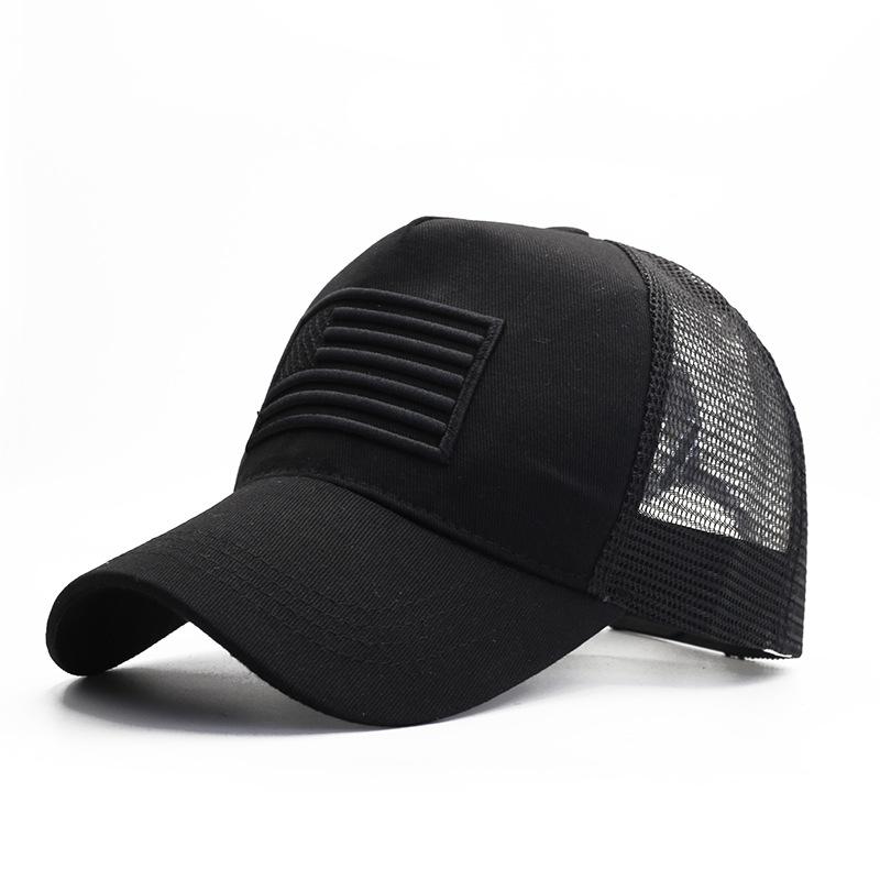 American Flag Camouflage Baseball Cap Men's Summer Hat Sun Protection Visor Hat Women's Summer Cool Hat Popular Net Hat
