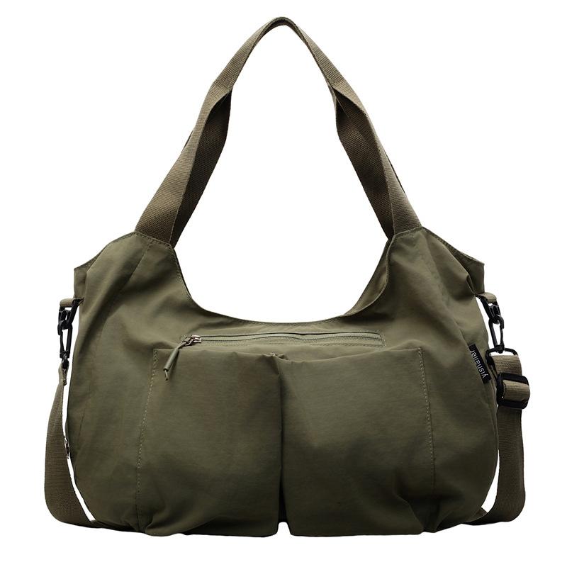 Tide cool fashion casual light luxury niche nylon bag large capacity women's shoulder commuter messenger bag
