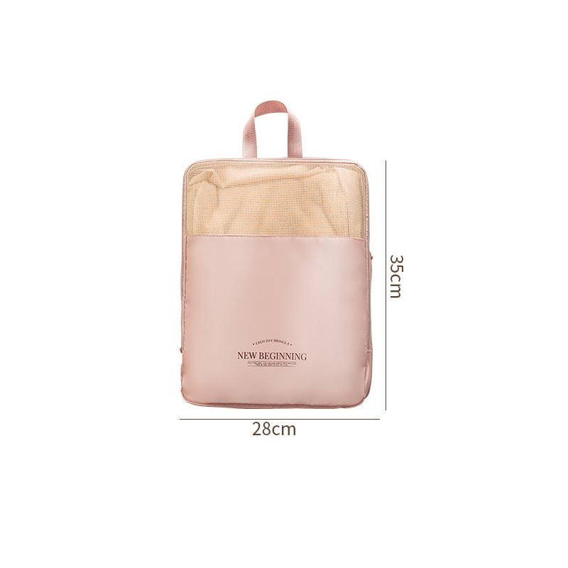 

1pc Clothing Storage Bag Large-capacity Visible Clothes Compression Bag Portable Travel Hand-held Storage Bag Clothing Organizer