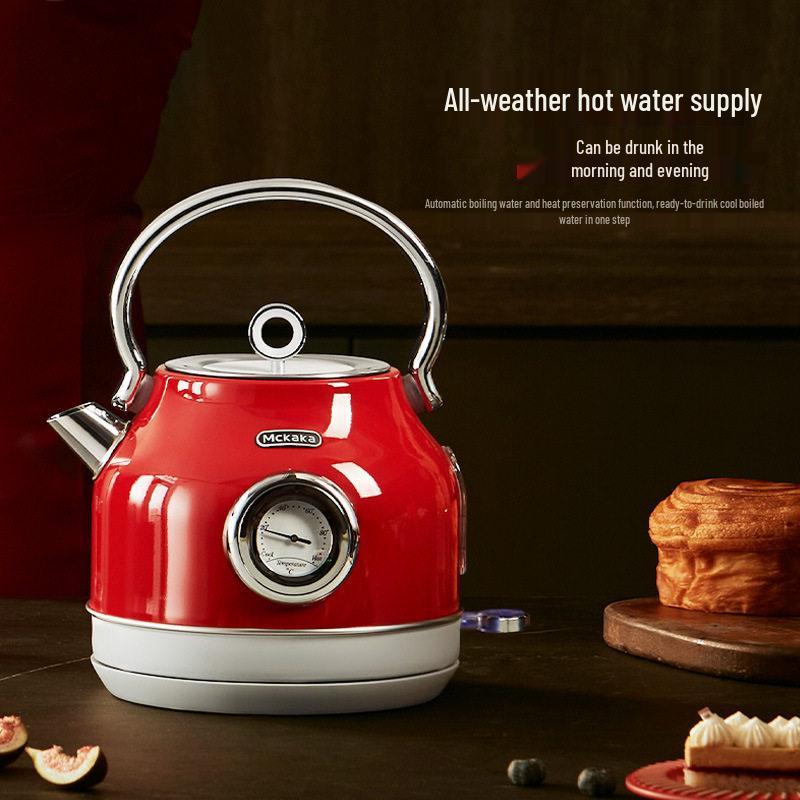 Mckaka Retro Electric Kettle - Integrated Insulation, Auto Constant Temperature Household Kettle