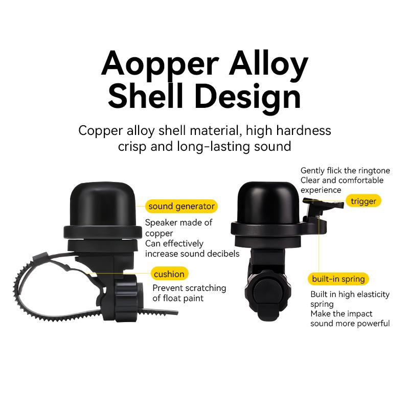 ESLNF Bicycle bell MTB Road Bike copper bell Handlebars Warning Horn Urban Commuter Riding Accessories