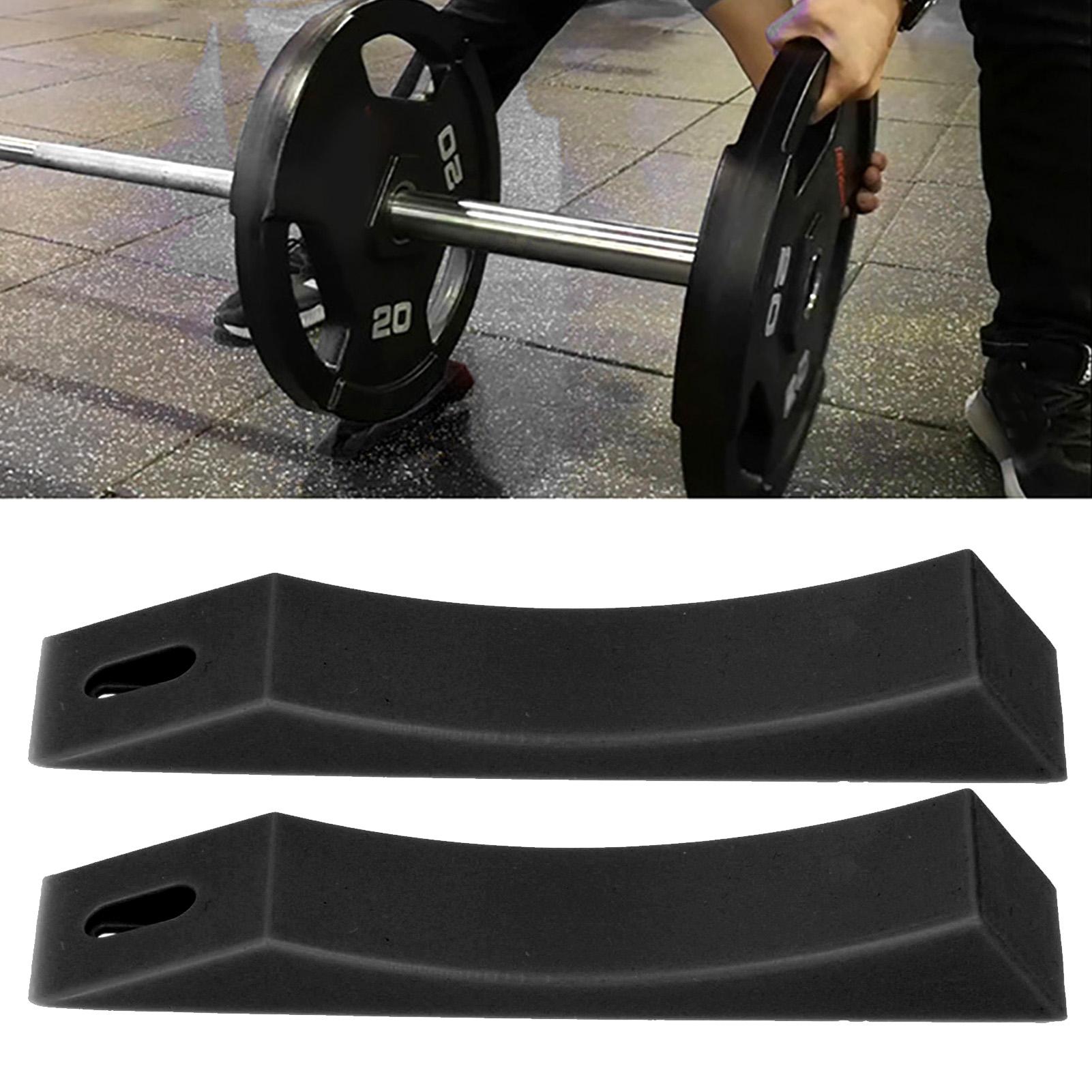 Barbell Load Unload Plates Silicone Cushion Barbell AntiSlip   for Weightlifting(Black )