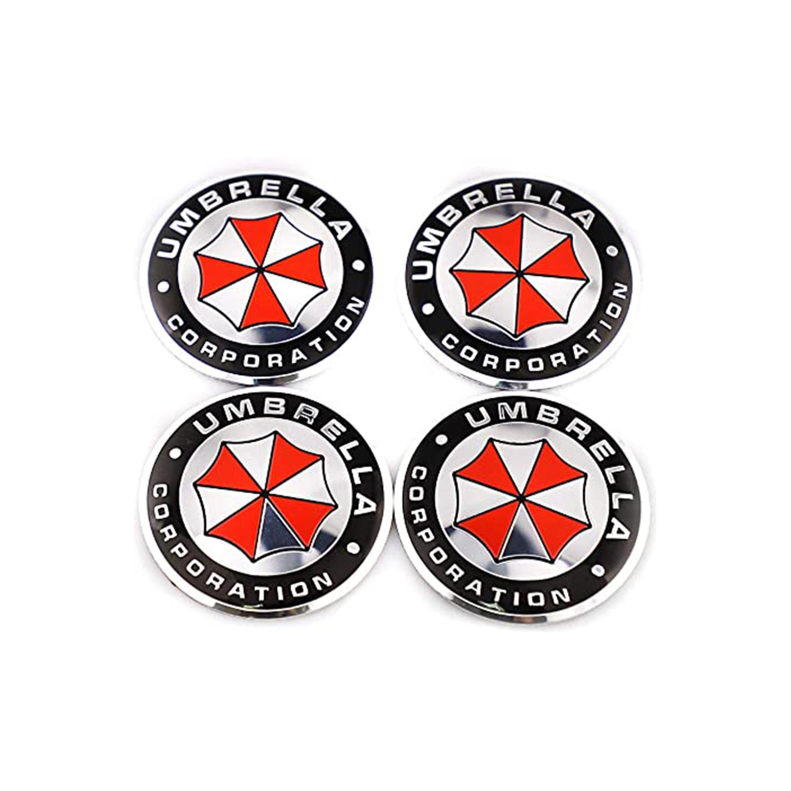 UMBRELLA CORPORATION Car Decorative Stickers Covering Scratches Resident Evil Umbrella 3D Metal Alloy Car Tank Metal Decals