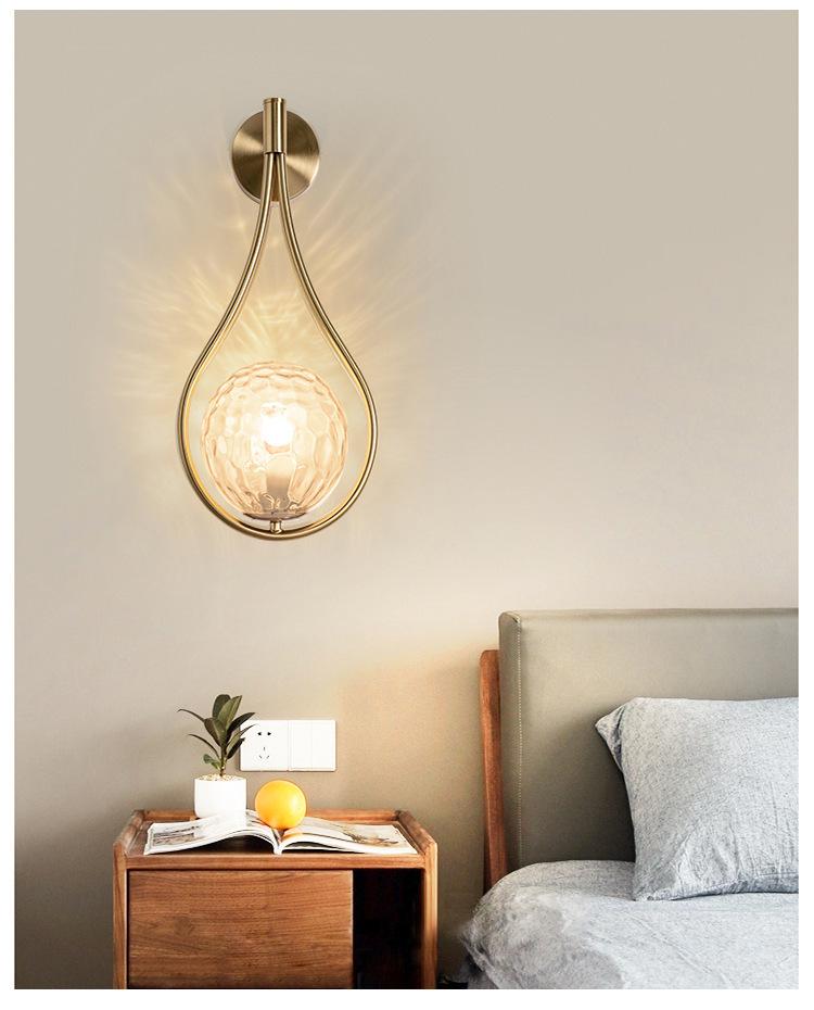 Nordische Gold Wandleuchte: Moderne Eleganz für Wohnzimmer, Schlafzimmer oder Treppenhaus