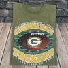 T-shirt de Football Graphique Vintage Green Bay Packers Taille Homme XL