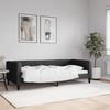 Vidaxl Sofa With Sleeping Function, Black, 90X200 Cm, Upholstered In Fabric