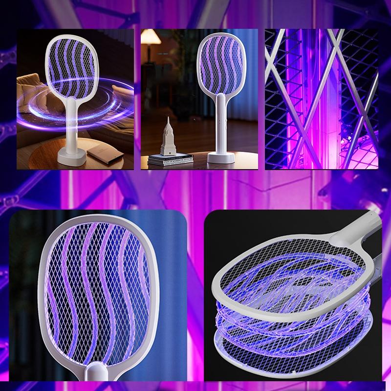 Foldable Electric Mosquito Killer Swatter USB Rechargeable Mosquito Repellent Trap Outdoor Portable Insect Flies Bug Zapper