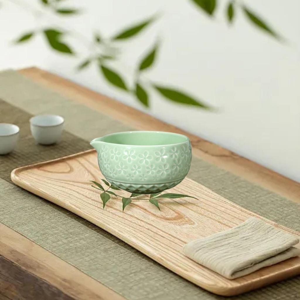 Keramik Matcha Schale ,Handgefertigt ,Teezeremonie zum Aufschlagen Traditioneller Porzellan Tee
