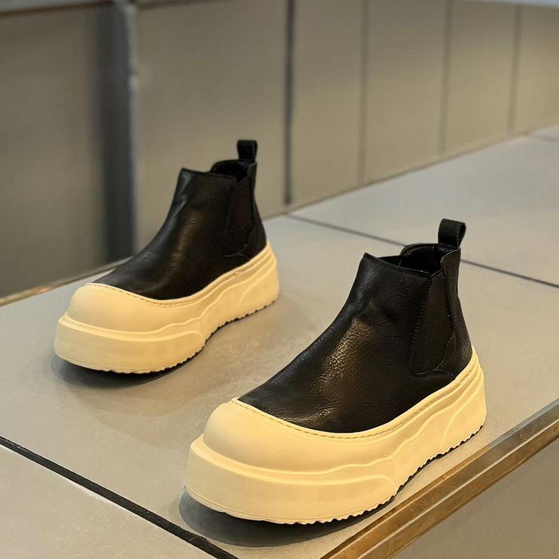 Autumn and Winter New Sports and Leisure Chelsea Boots Platform Martin Boots