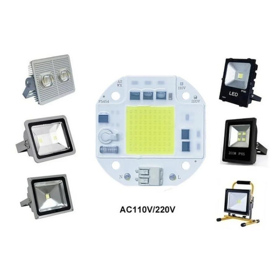 LED Chip COB Lamp 20W 30W 50W AC 220V 100V IP65 Smart IC No Need Driver DIY Flood Light Led Bulb Spotlight Outdoor Lamp Bead