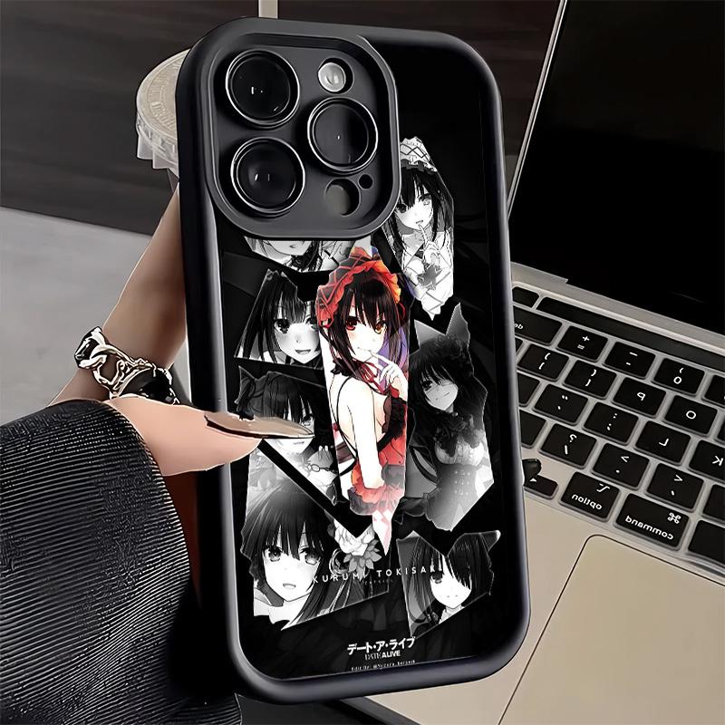 Phone Case for iPhone 17 Air 16E 15 16 Pro Max Date A Live Tokisaki Kurumi Cover 14 Plus 13 12 Mini Soft Shell Silicone Fundas