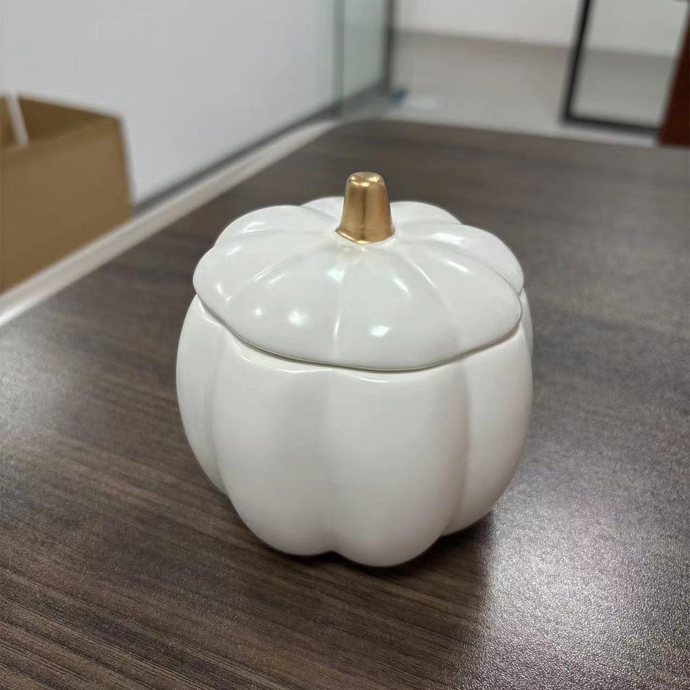 Ceramic Ornaments Pumpkin Candle Cups Candle Jars Candle Holders Home Decoration Ornaments Gifts American Pumpkin Bowls Utensils