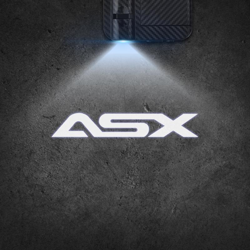 

For Mitsubishi ASX Eclipse Cross Emblem Ralli Art Car Door Light Welcome Lamp Wireless Projector Auto Decoration 1pcs