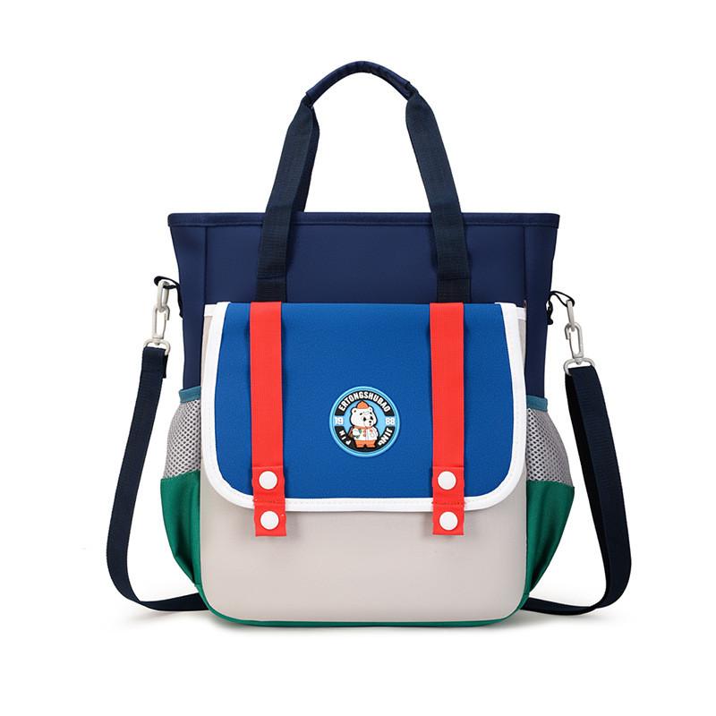 

Oxford Cloth School Satchel With Letter Pattern For Elementary Students темно-синього кольору