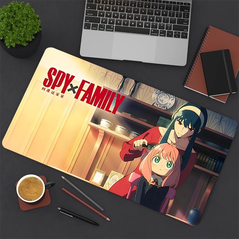 1Pc Spy Family Adventure Gaming Mouse Pad Keyboard Desk Mat Non-slip Rubber Lock Edge Waterproof Computer Mousepad for Office Home Decor Y1115