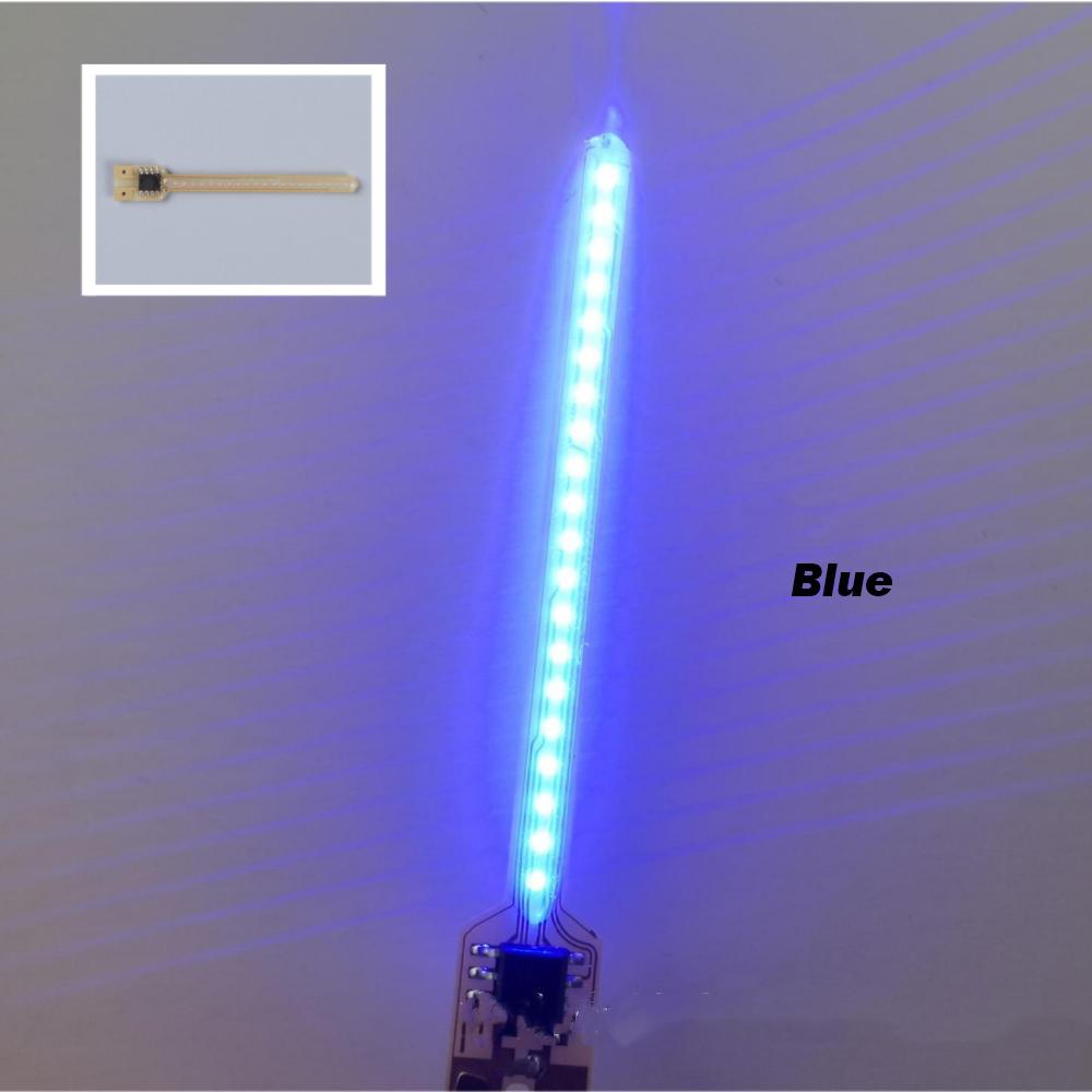 50/5/1pcs Meteor Shower LED Filament 3V 5 Modes 40mm 59mm 70mm Flowing Water Lamp Decorative Atmosphere Light Acssories Diode