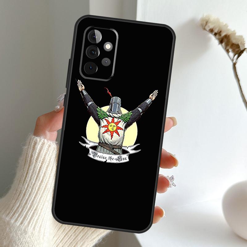 Praise the Sun Dark Souls Für Samsung Galaxy A51 A71 A12 A22 A32 A52 A72 A13 A23 A33 A54 A53 A34 A73 A21S A52S Handyhülle