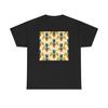 Unisex Adult T Shirt Mid-Century Modern Geometric Bumblebee Pattern