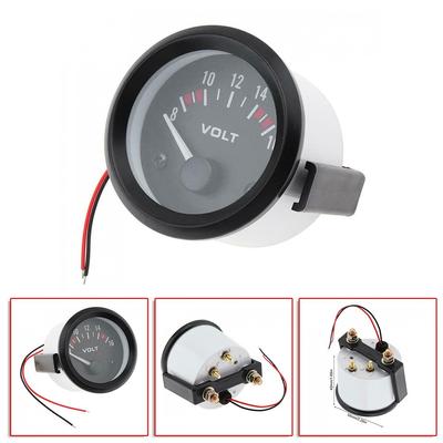 2" / 52MM LED 8-16V Voltmeter Car Motorcycle Voltage Gauge Panel Meter