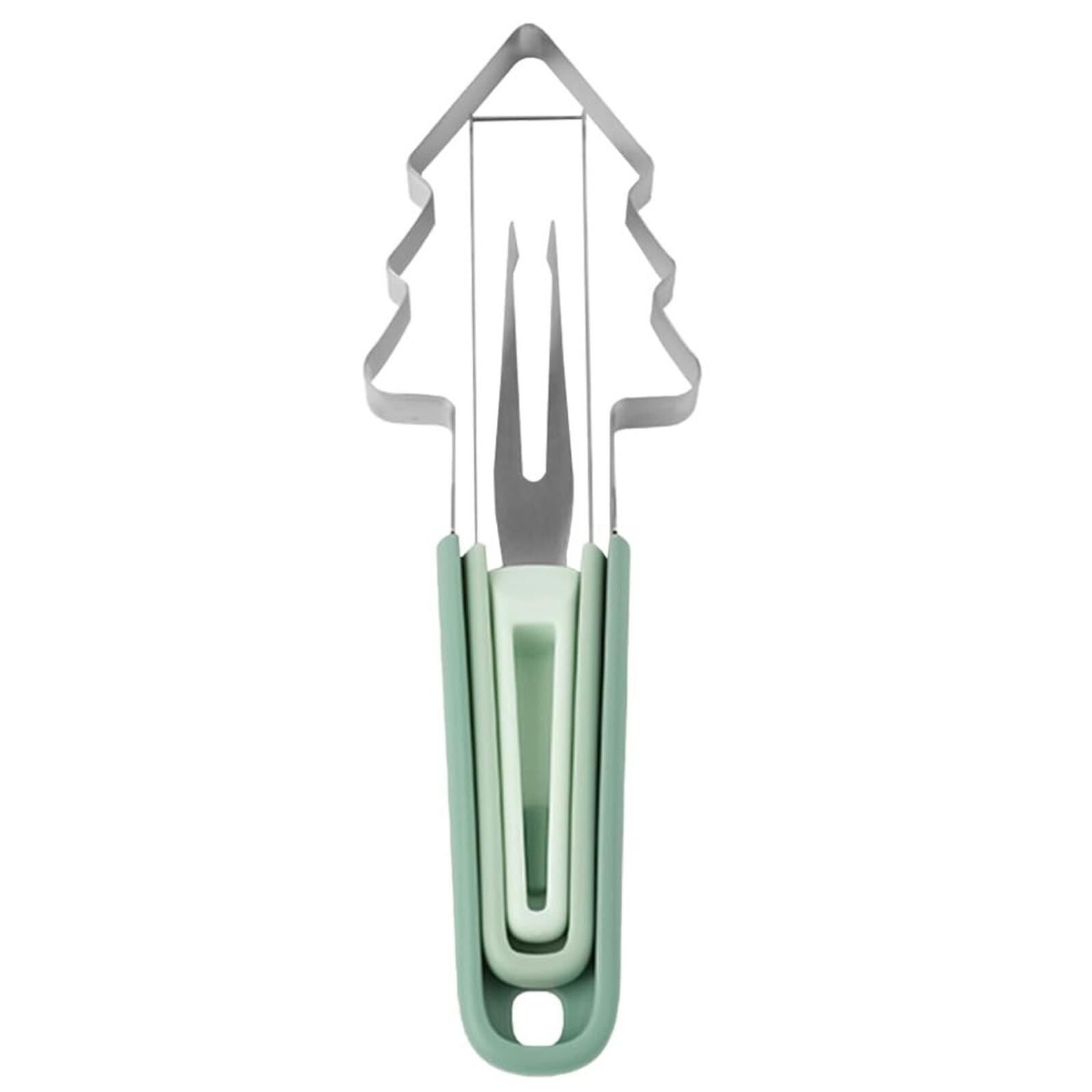 

Вилка-резак для арбуза, Новый инструмент для резки арбуза, Портативная нержавеющая вилка для фруктов для кемпинга, кухонные гаджеты One Size зелёный