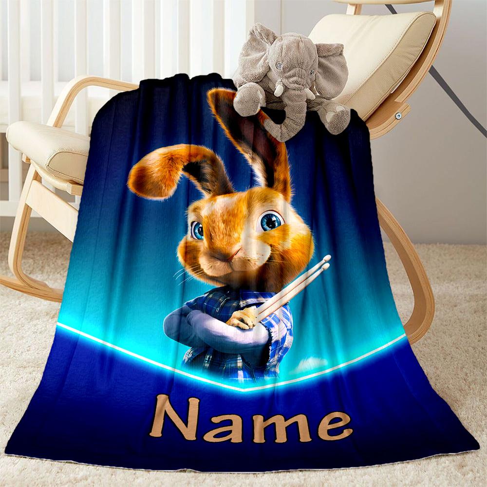 Elegant Bunny Cane Blanket Soft Warm Cozy Perfect for Bedding Picnics Chair for All Seasons Modern Gifts For Family Or Friends