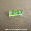 Magnetic Level Keychain with Bubble Ruler and Bead Accents