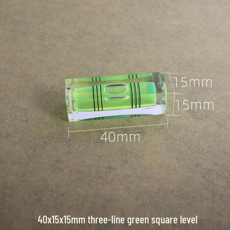 Magnetic Level Keychain with Bubble Ruler and Bead Accents