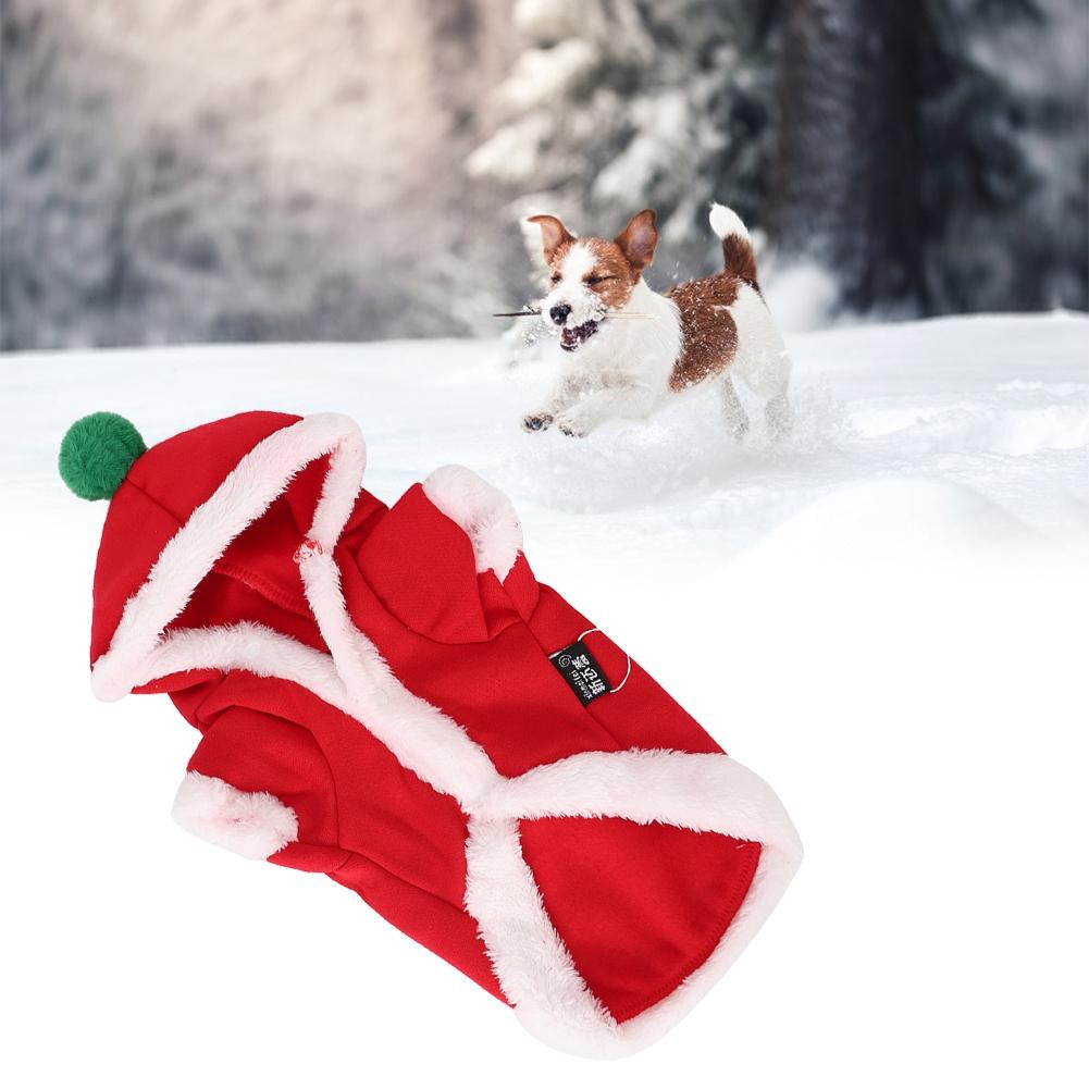 Pet Cotton Cute Clothes Christmas Day Costume Hoodie for Dog Cat Keep Warm