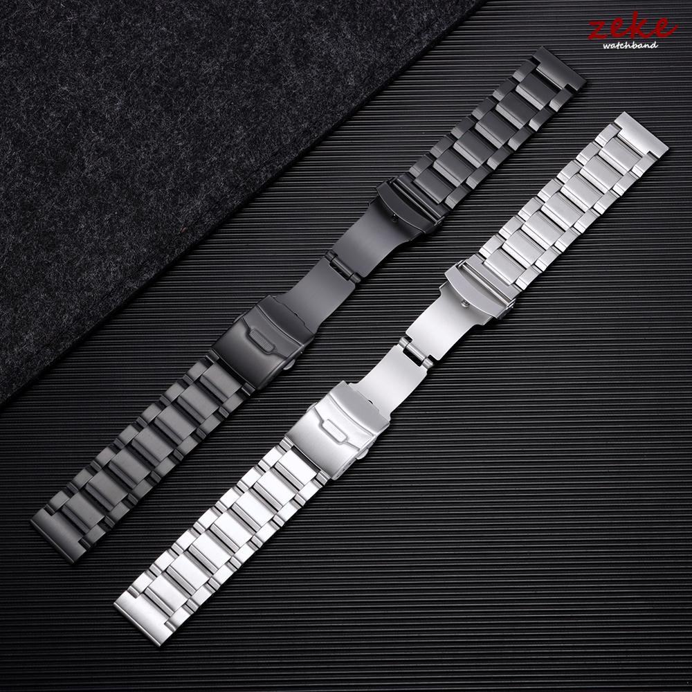 Massives Edelstahl-Uhrenarmband Schwarz Silber Armband 18mm 20mm 22mm 19/21/23/24/24mm Armband Kompatibel für Samsung Galaxy Watch