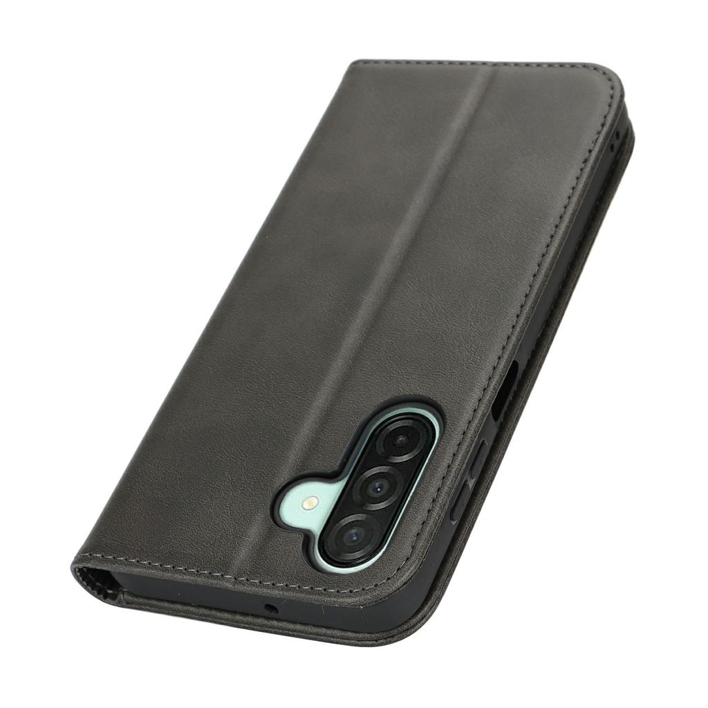 For Samsung Galaxy A26 5G Case PU Leather Calf Textured Magnetic Closing Smart Phone Cover