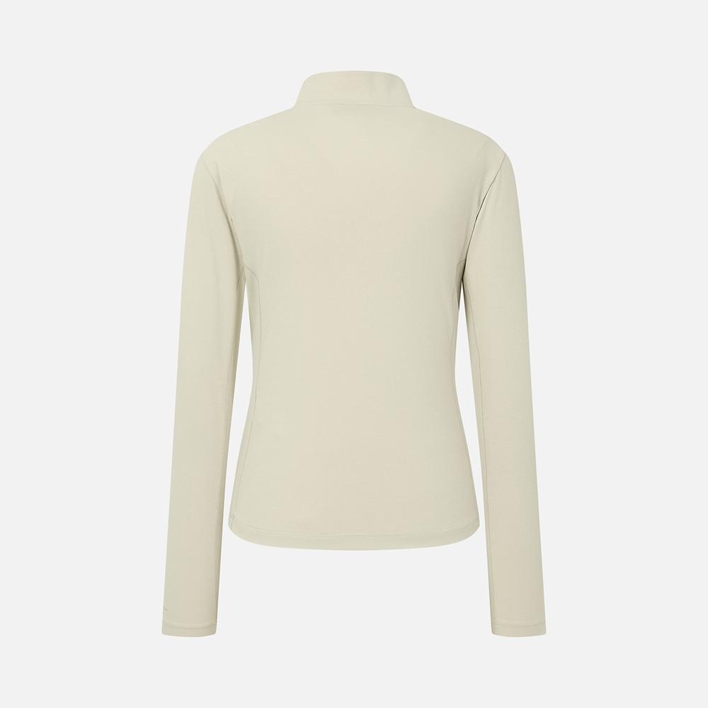 COLUMBIA Women'S 365 Mountain Long Sleeve Half-Zip T-Shirt [Beige]