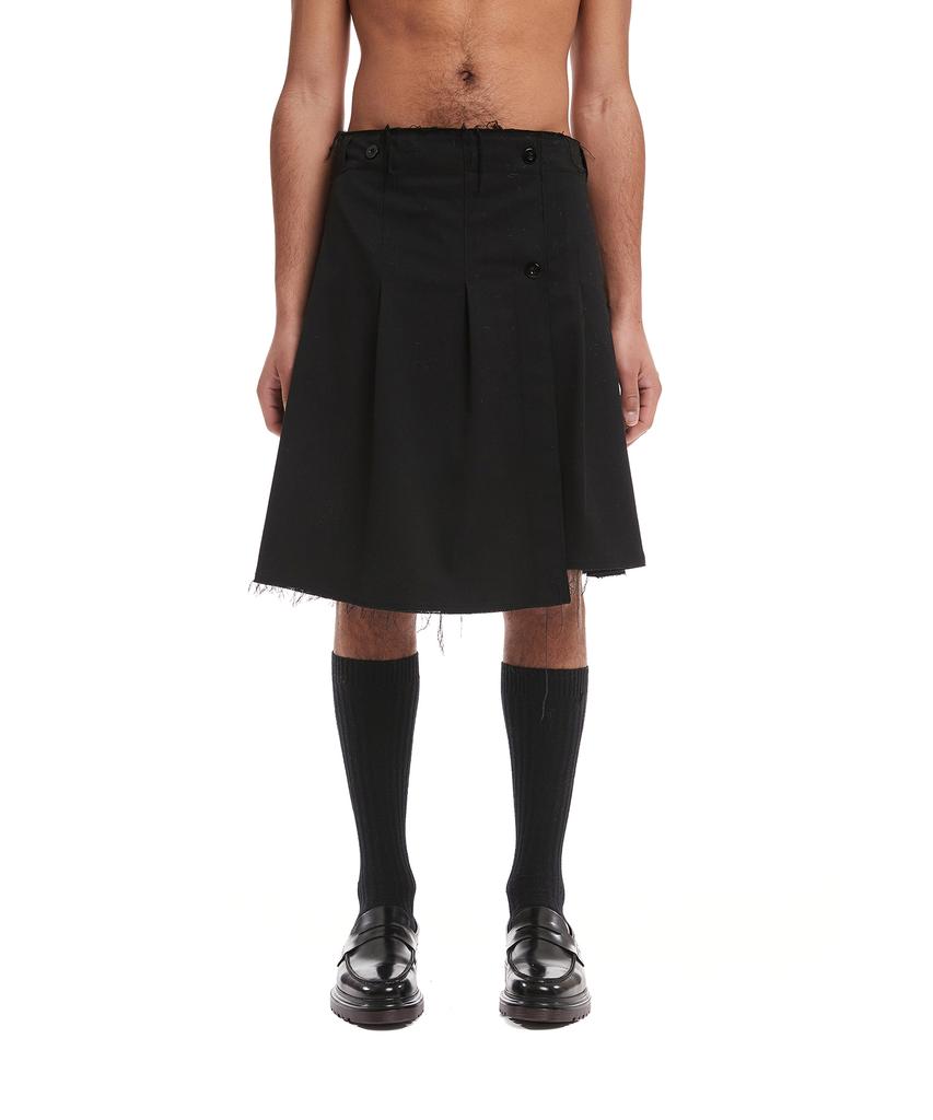 Trunk Project Black Pleated Wrap Skirt