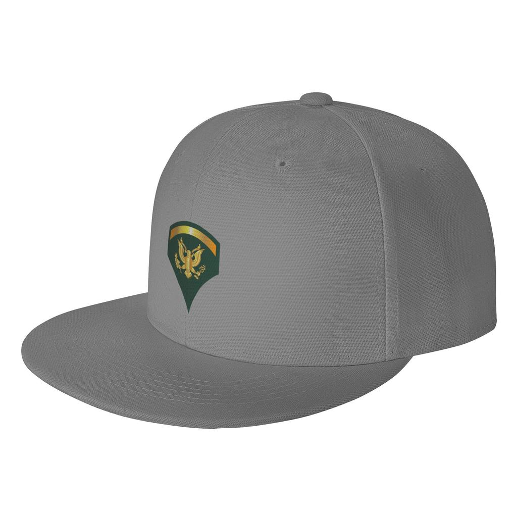 Fashion Army Specialist th Class SP wo Txt Flat Brim Sun Hat Sporty Style Hat Unisex