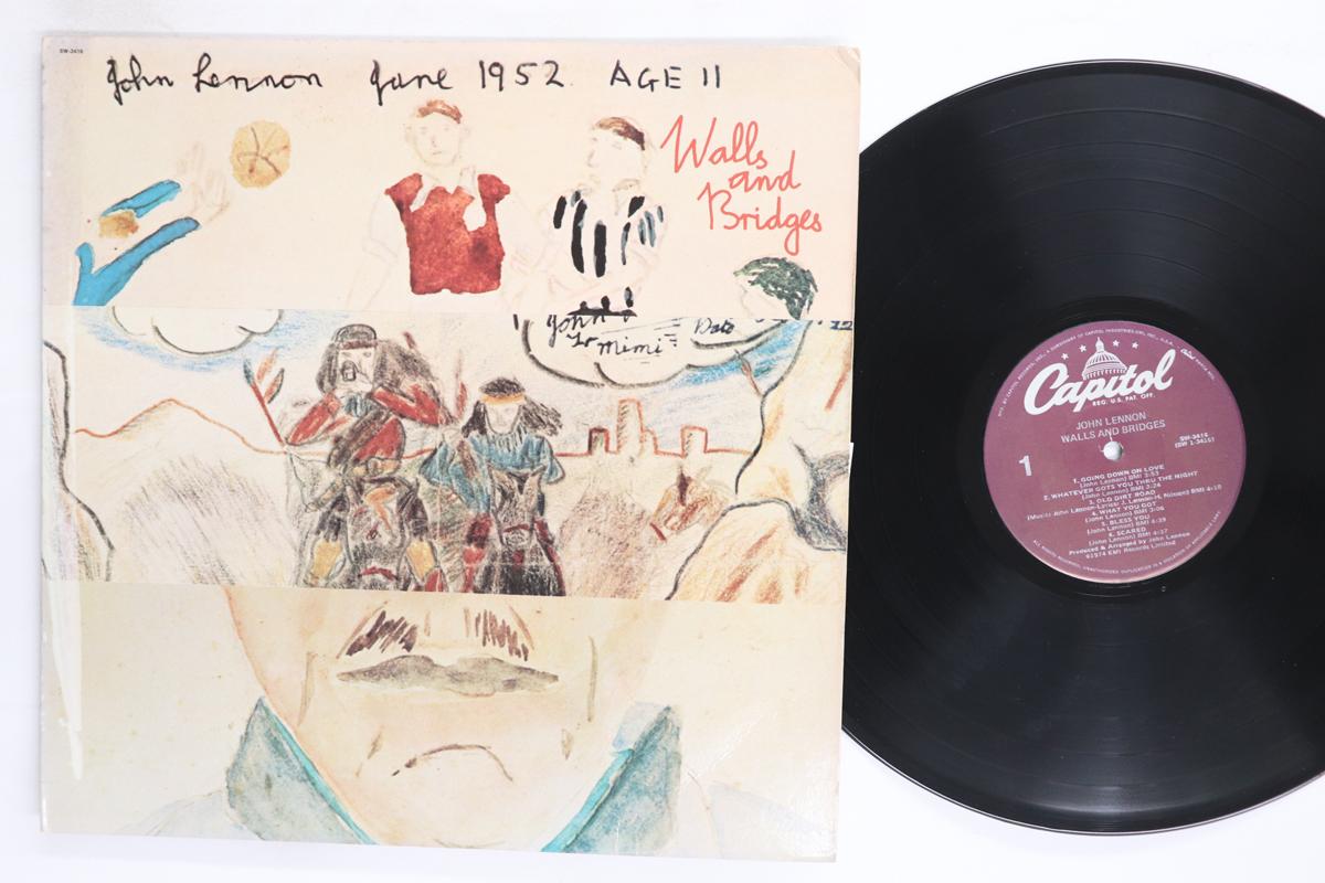 Виниловая пластинка JOHN LENNON  Walls And Bridges SW3416 CAPITOL 1978 США Рок Б/у