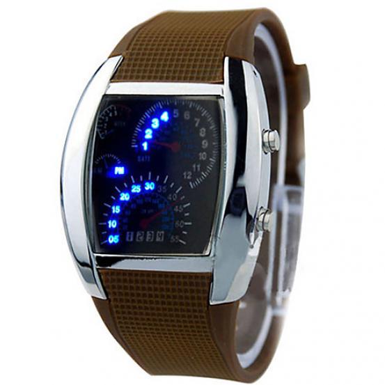 Amart Sports LED Backlight Military Digital Quartz Wrist Watch Waterproof Outdoor Electronic Watch for Men Black