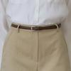 Slim Classic Leather Belt - Brown