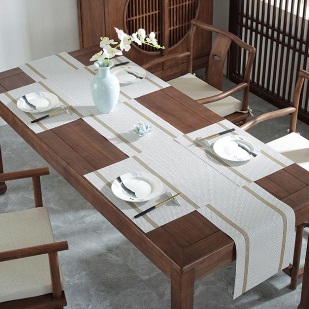 Stain-resistant PVC Table Runner Waterproof Table Cloth Household Desk Cover  Hotel