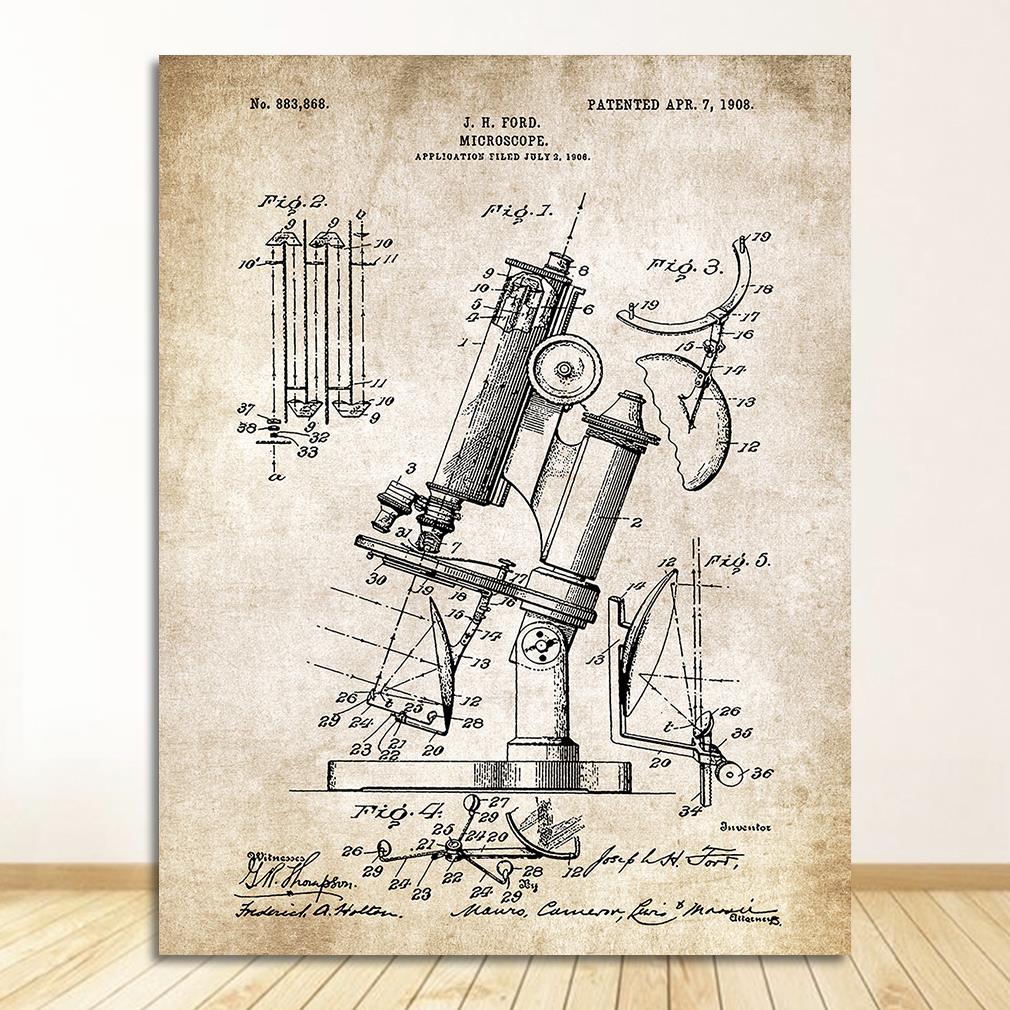Print Science Wall Art Pictures Periodic Table Chemistry Canvas Painting Laboratory Decor Chemical Element Vintage Posters