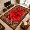 European Style Flower Carpet Luxury Living Room Decor Bedroom Customizable Floor Mat Antiskid Washable Study Lounge Rugs Bedroom