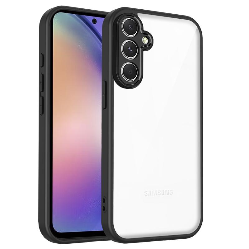 Transparent Silicone Case For Samsung Galaxy M56 M36 M16 M06 M55 M55S M35 M15 M05 PC Back TPU Bumper Shockproof Phone Cover