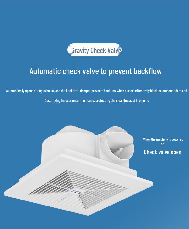 Kanalventilator für Deckenmontage zur Küchen- und Badlüftung