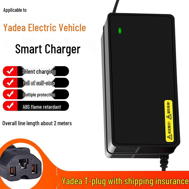 Yadea Electric Vehicle Battery Charger for 48V12Ah, 60V20Ah, 72V20Ah Batteries
