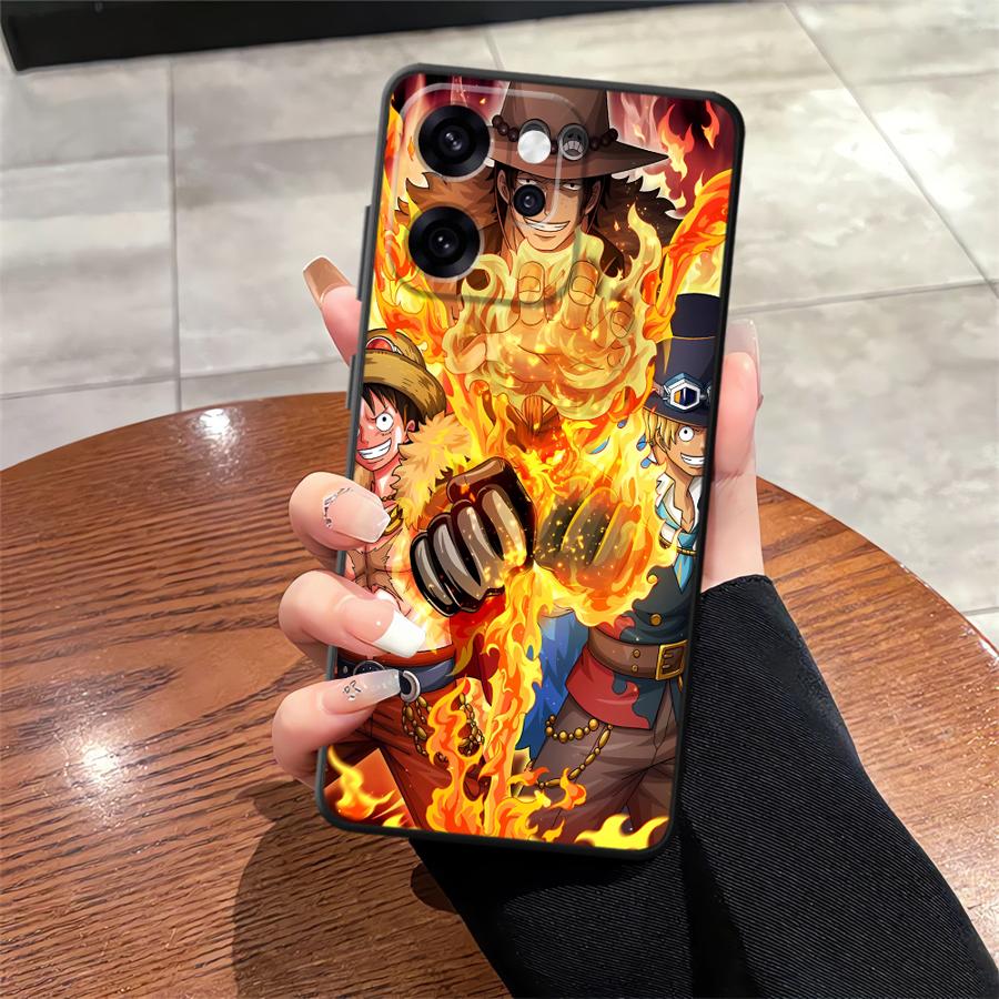 Phone Cover Case for Oppo F9 F11 F29 A84 A83 A93 A74 A78 Reno 4F 5 6 7 8 10 11 14 A98 A76 A96 Cool Luffy ACE