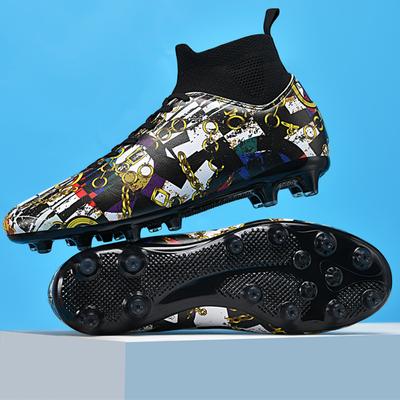 35-45 Men's/Women's Football Boots Rubber Soft Bottom Short Nail Artificial Turf Youth Children's Football Shoes