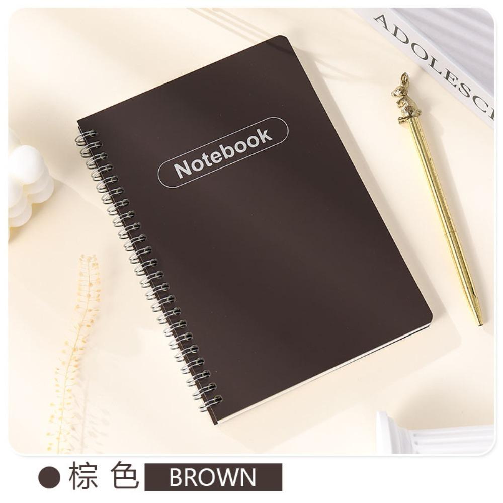 

A5-80 sheets PP cover 80g inner page coil book for foreign trade spiral coil pen removable flat business