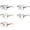 Blue Light Blocking Eyeglasses Transparent Grey TR90 Frame Designer Eye Wear Retro Style Modern Oversized Eyewear